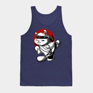 Animal Kungfu cat cute asian culture Tank Top